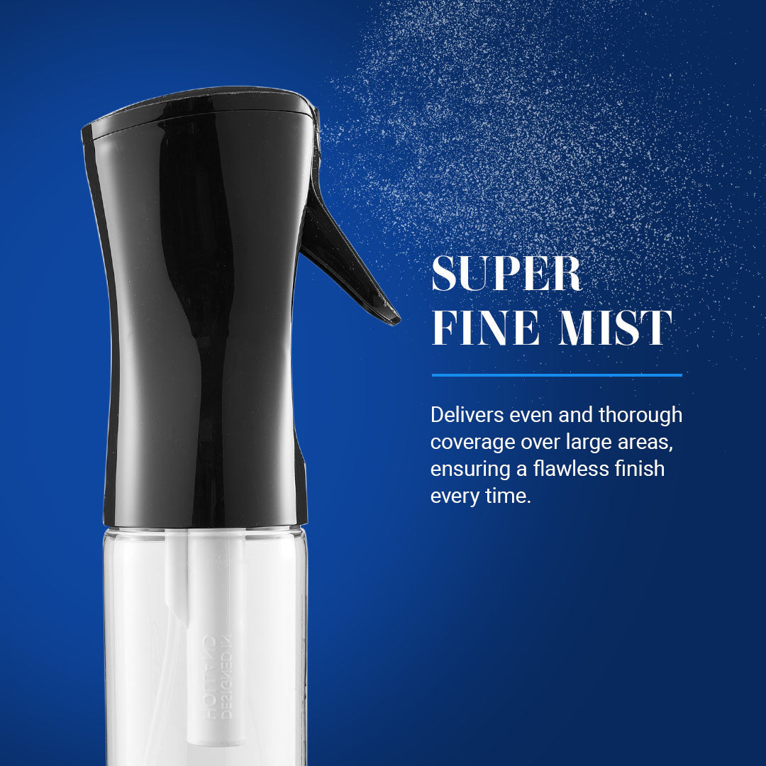 Super fine mist - Chris Christensen Exquisite Fine Mist Sprayer delivers even and thorough coverage over large areas, ensuring a flawless finish every time.
