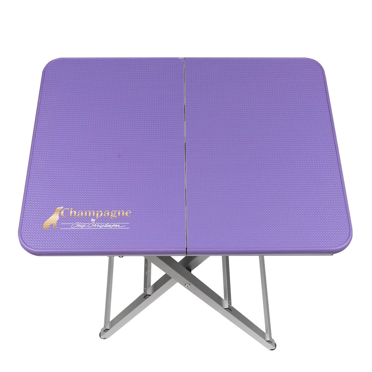 Purple Champagne By Chris Christensen Competition Table - Logo View