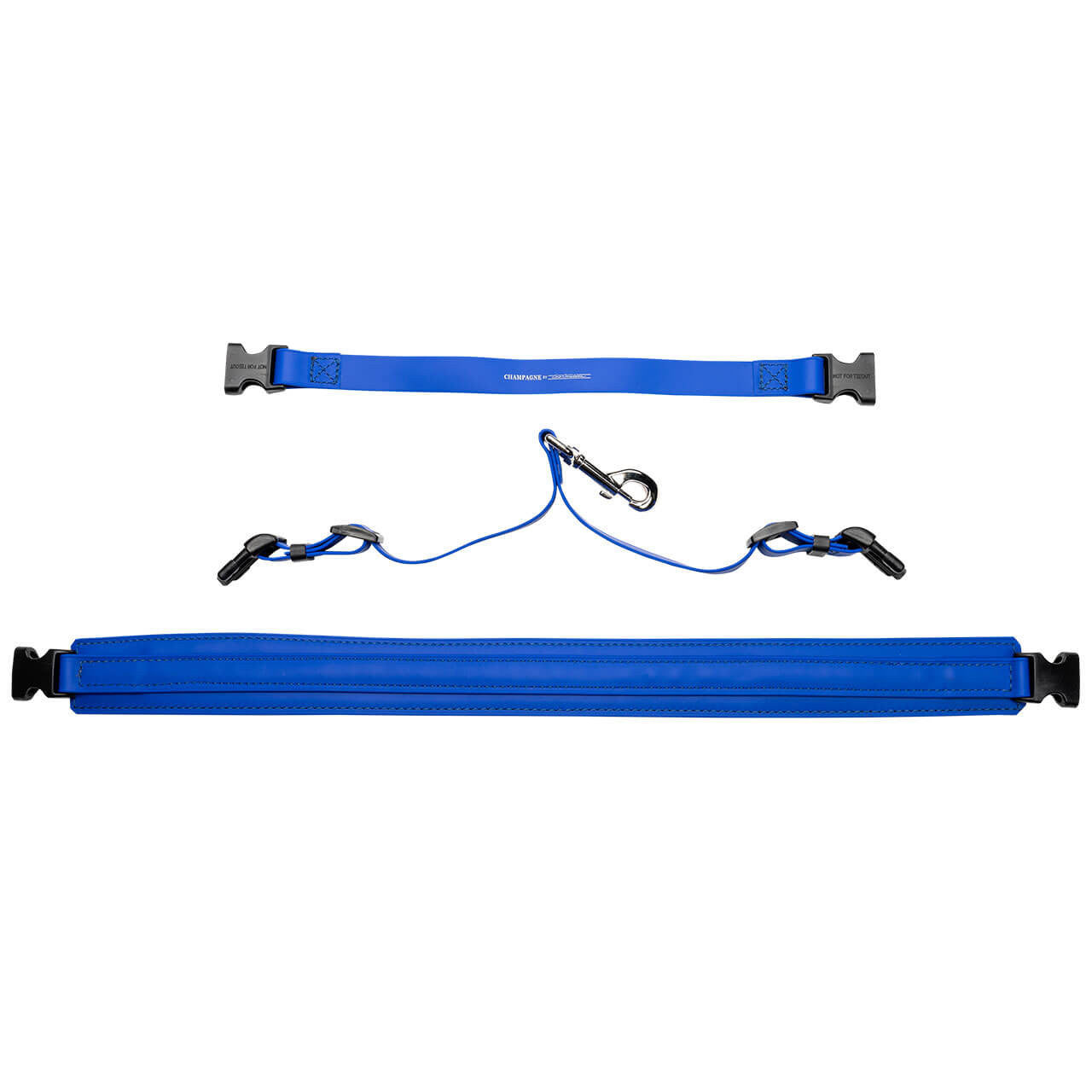 Champagne by Chris Christensen Belly Loops in Royal Blue - What's Included