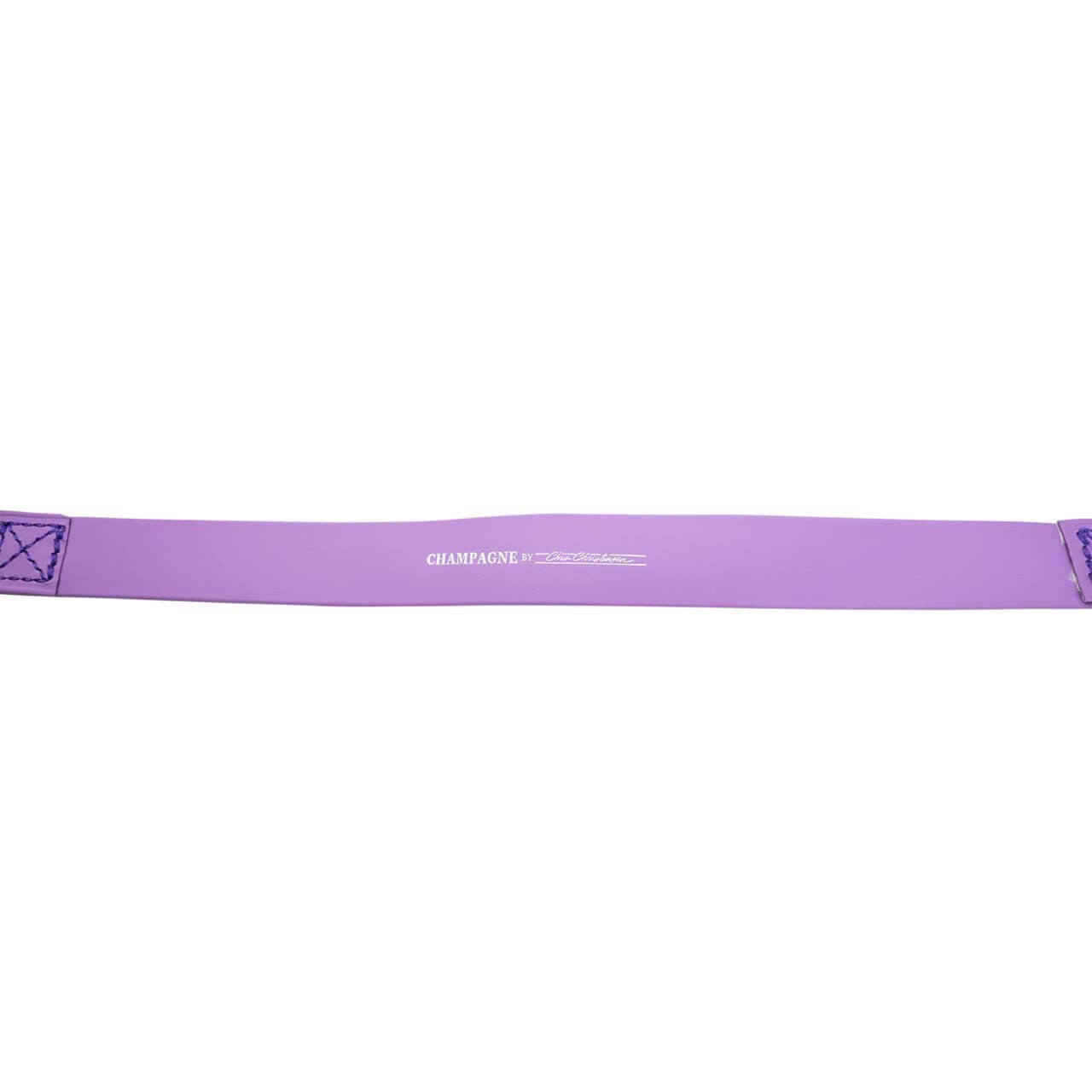 Champagne by Chris Christensen Belly Loops in Amethyst With Logo