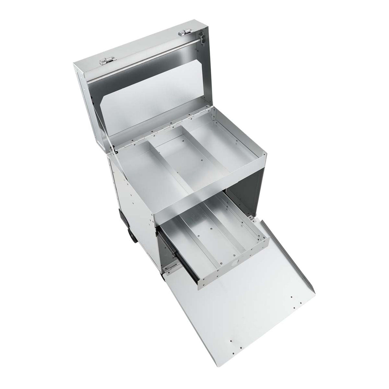 D-Flite by Chris Christensen Silver Tack Box - Compartments