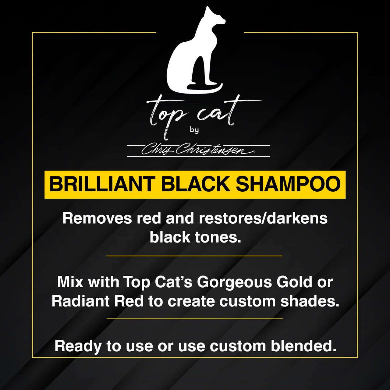 Chris Christensen Top Cat Brilliant Black Shampoo