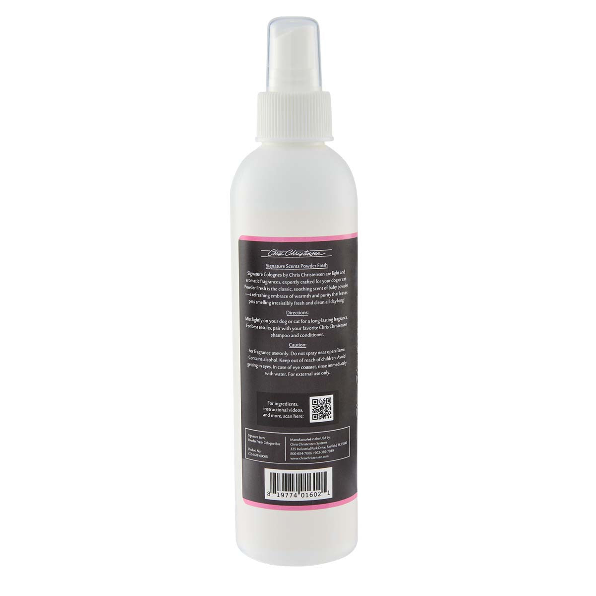 Chris Christensen Signature Scent Powder Fresh Cologne 8oz Reverse