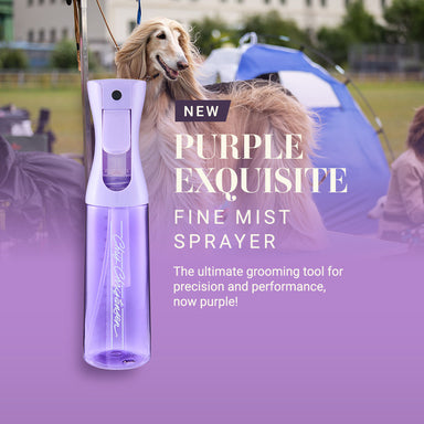 New! Purple Exquisite Fine Mist Sprayer. The ultimate grooming tool for precision and performance, now larger and purple! 
