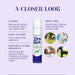 A Closer Look at Dry For Sure Dry Shampoo: Cleans; Removes oils and dirt for a fresher, cleaner coat without water. Adds Volume; Gives a fuller, thicker appearance.  Supports other products; Provides grip and texture for chalks, cholesterol, and sprays to cling to for optimal results. Ideal for Double Coats, Scissored Coats, Smooth Coats, and Wire Coats 