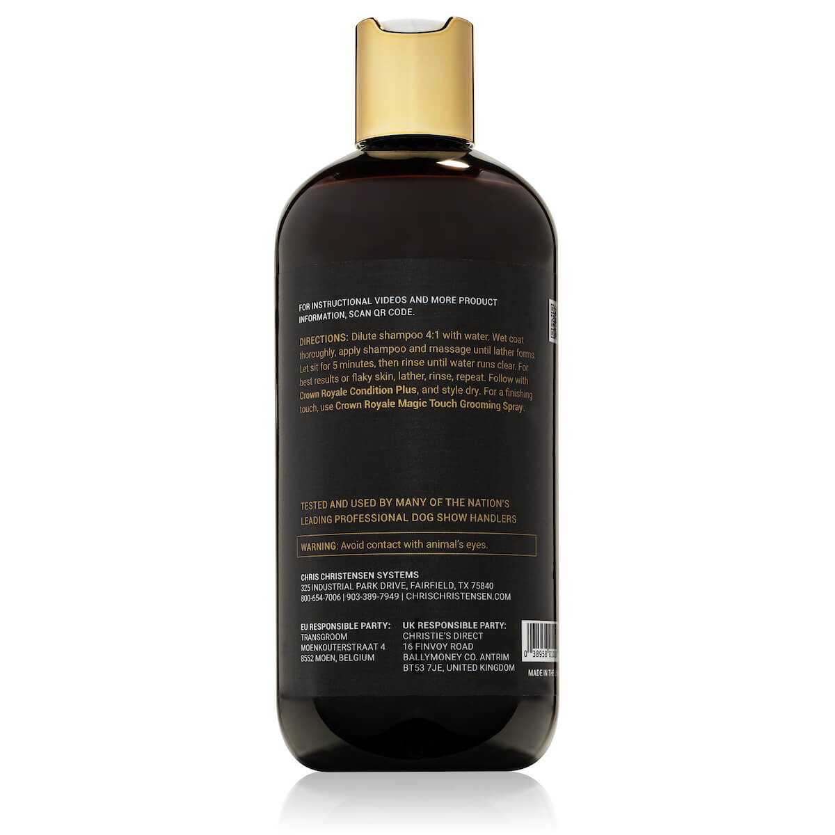 Crown Royale Biovite #1 Shampoo 16oz Reverse Chris Christensen