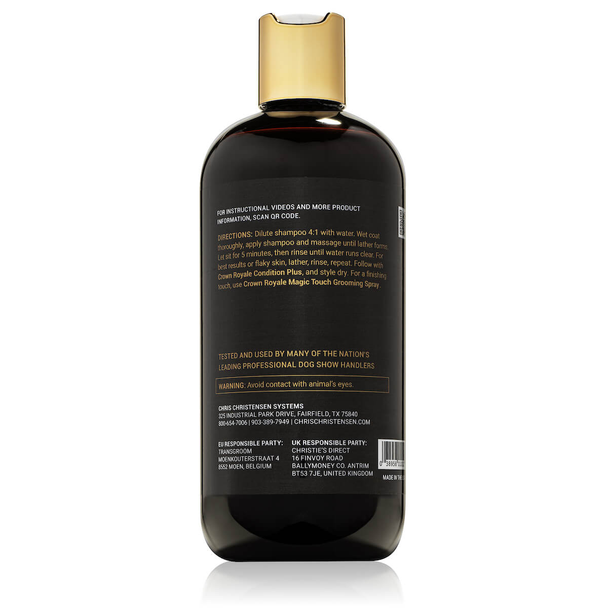 Crown Royale Biovite #2 Shampoo 16oz Directions Chris Christensen