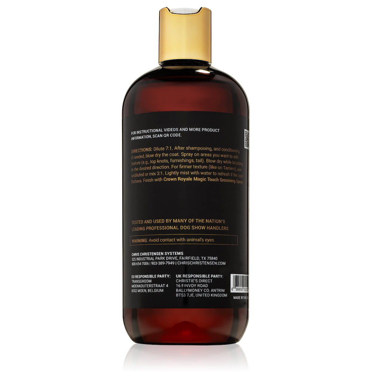 Crown Royale Bodifier Texturizing Spray Concentrate 16oz Directions Chris Christensen
