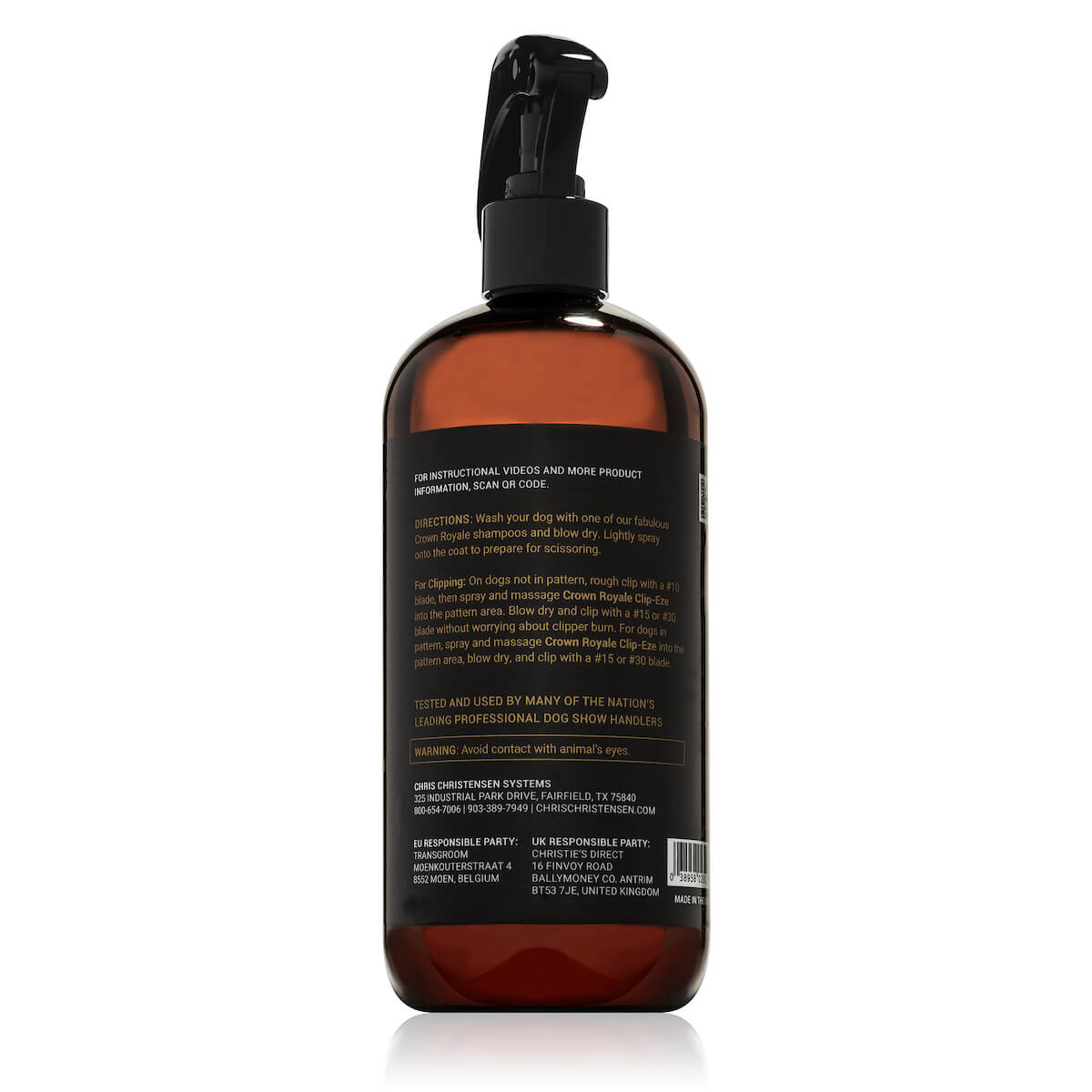 Crown Royale Clip-Eze Spray Directions Chris Christensen