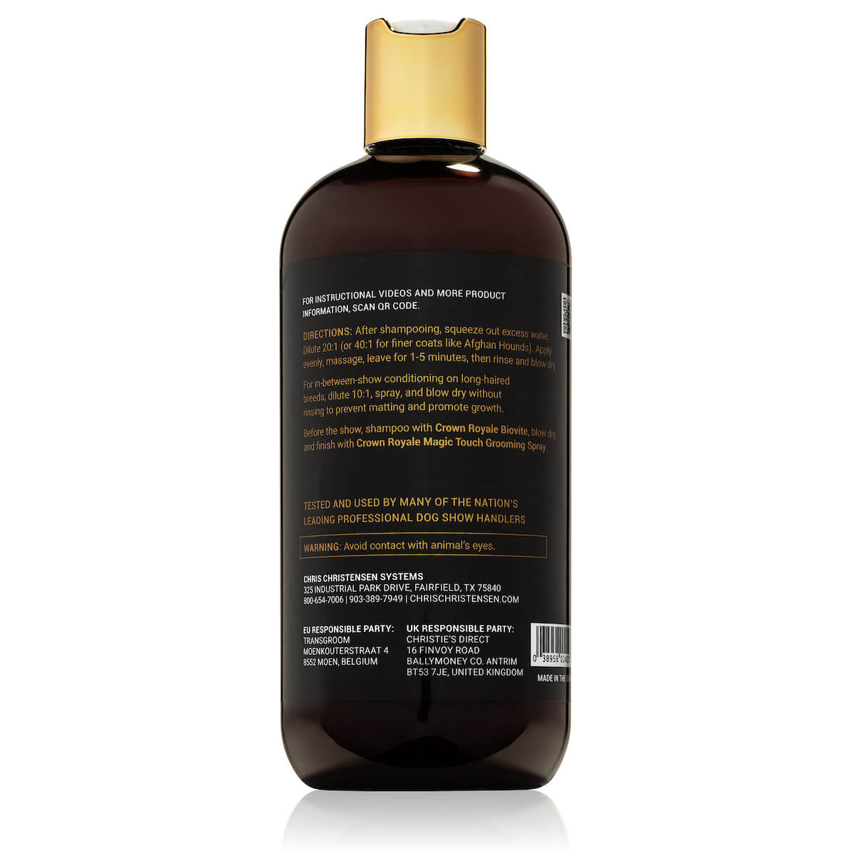 Crown Royale Condition Plus Conditioner 16oz Directions Chris Christensen