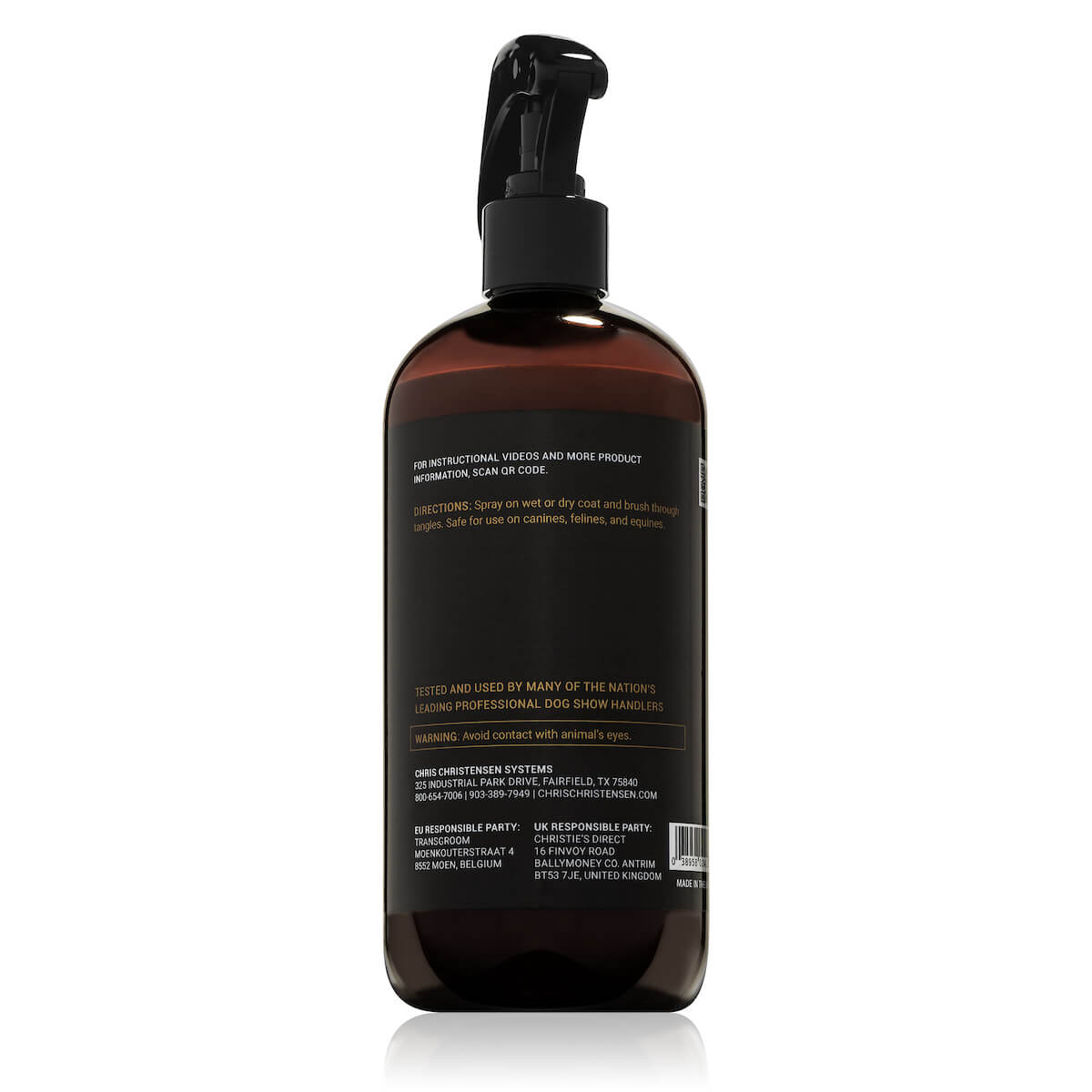 Crown Royale Ultimate Detangling Spray 16oz Directions Chris Christensen