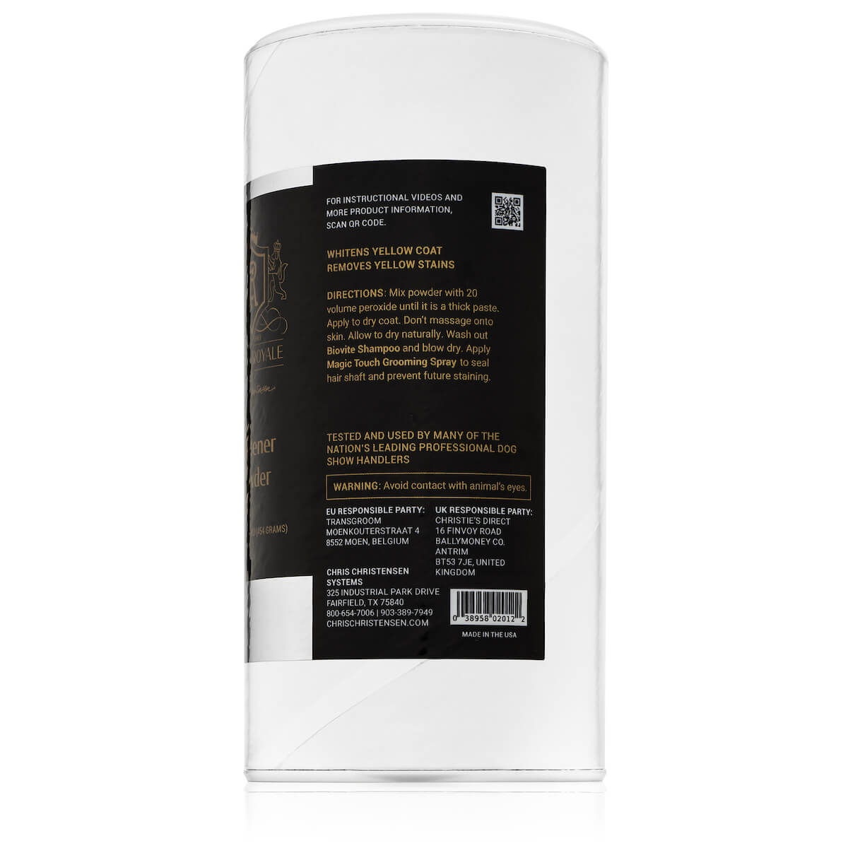 Crown Royale Whitener Powder Directions Chris Christensen