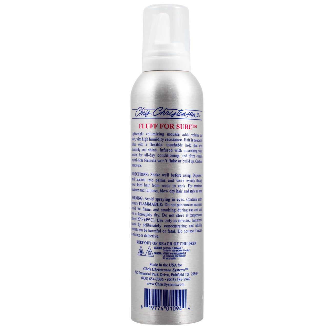 Fluff for Sure Spray Product Information