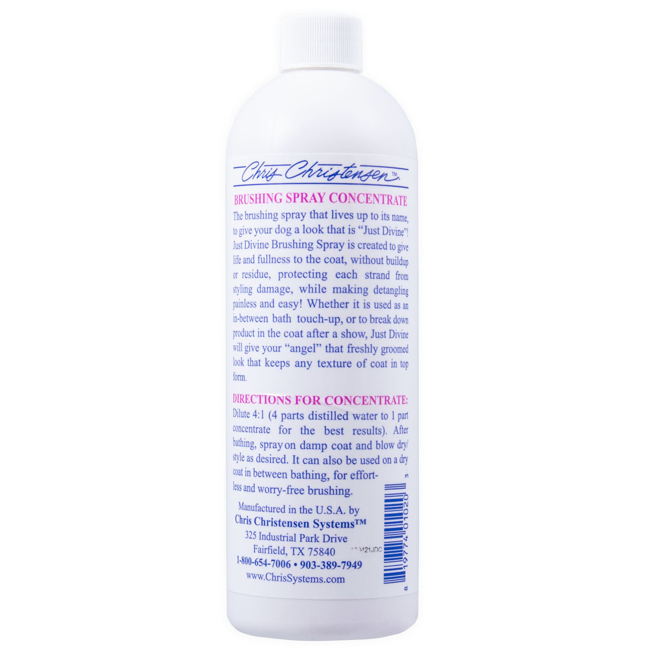 Just Divine Brushing Spray Concentrate Product Information