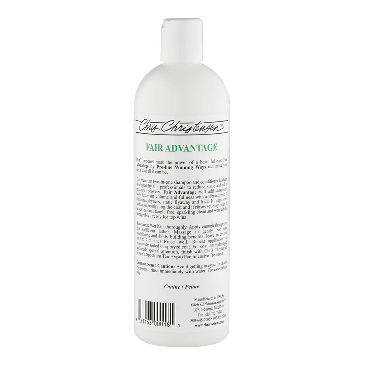 ProLine Fair Advantage Shampoo 16 Ounce Back