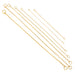 Champagne Slip Snake Show Collars in Gold
