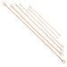 Champagne Slip Snake Show Collars in Rose Gold