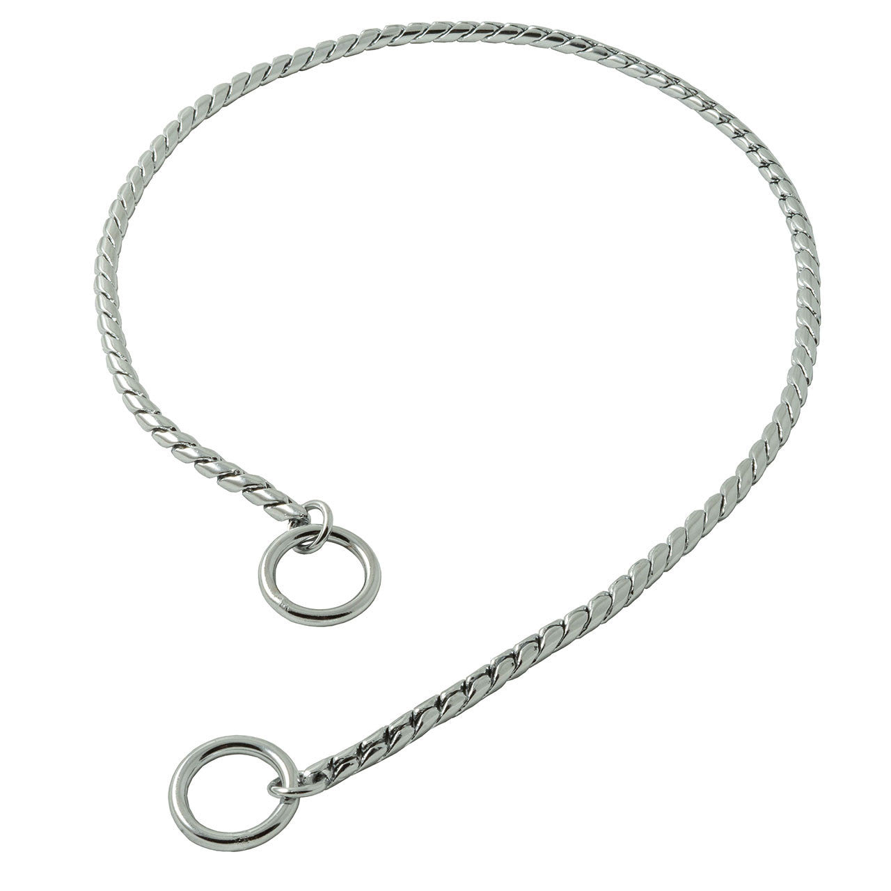 Chrome Champagne Slip Snake Show Collar