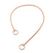 Rose Gold Champagne Slip Snake Show Collar