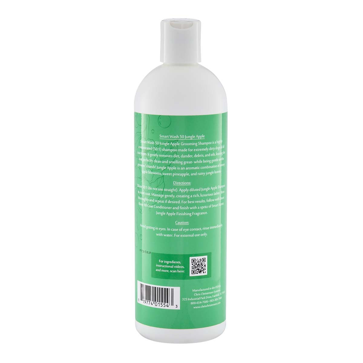 Chris Christensen SmartWash 50 Grooming Shampoo - Jungle Apple 15oz Back