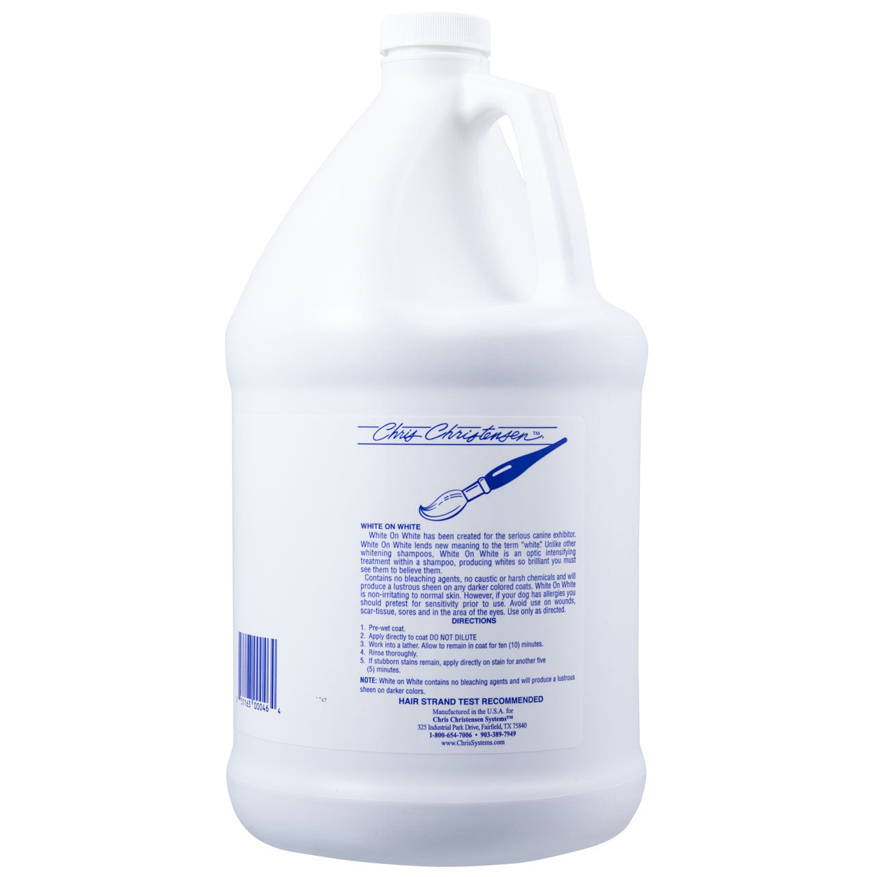 White on White Shampoo Gallon Back